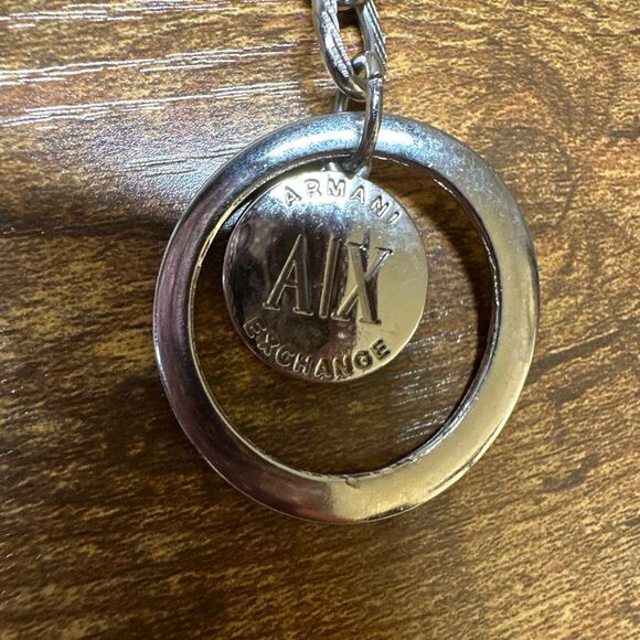 Armani Exchange A/X Belt Womens Silver Chain Hoops Retro Inspired Adjustable - Picture 3 of 7